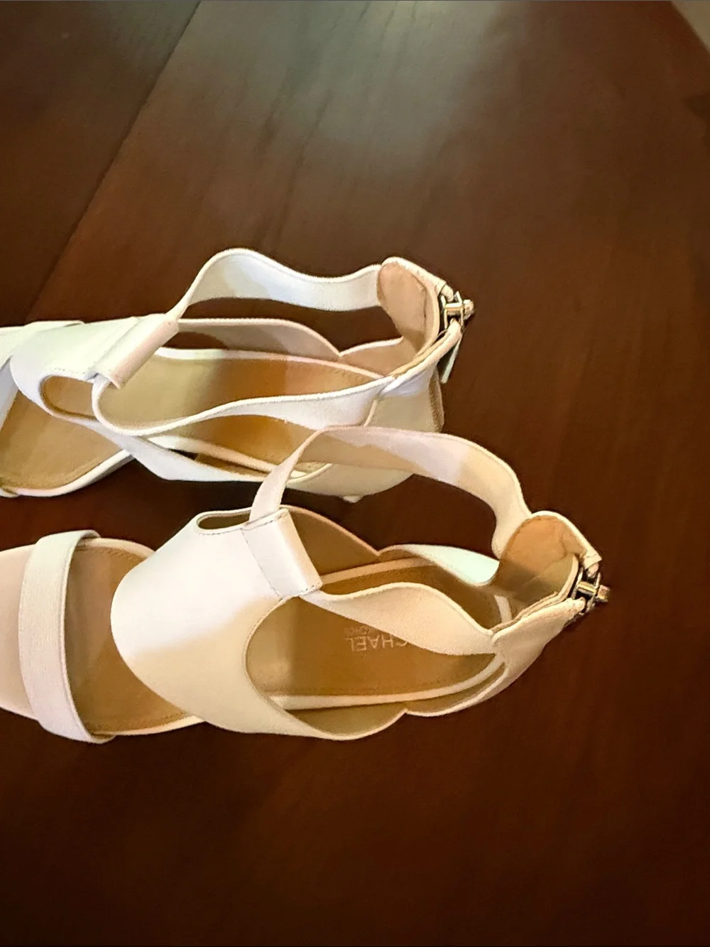 Michael Kors Women's white High Heel Sandals - Elegant Strappy Dress Heels